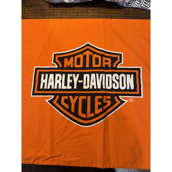 Harley Davidson Twin Sheet Set Flat/ Fitted Flames Logo Motorcycle Bedding - Picture 11 of 12